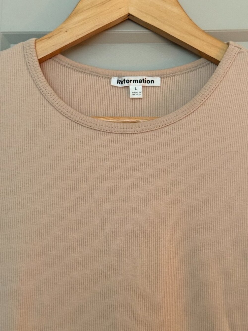 Reformation Tan Tee